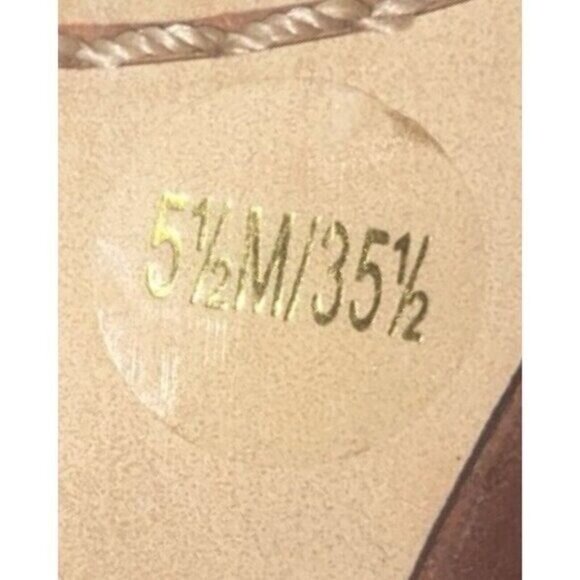 Vince Camuto Warma Snakeskin & Leather Size 5.5 Ankle Strap Block Heeled Sandal - Picture 9 of 11